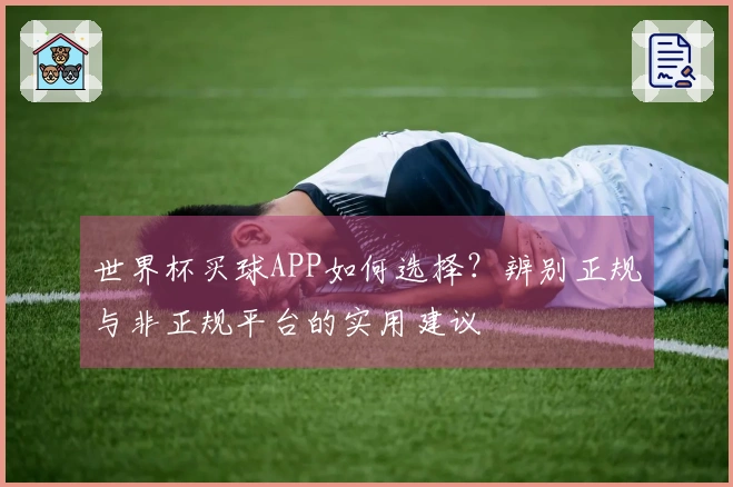 世界杯买球APP如何选择？辨别正规与非正规平台的实用建议