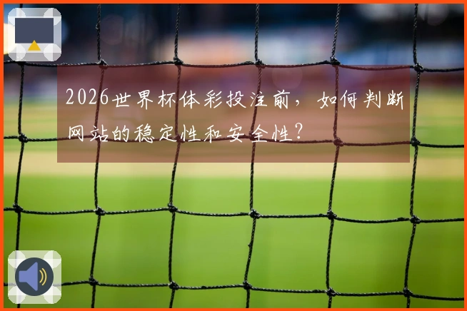 2026世界杯体彩投注前，如何判断网站的稳定性和安全性？